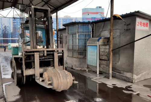 兗州區(qū)計(jì)量所對外煤炭礦電子地磅開展檢定工作